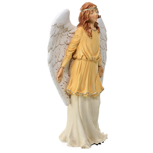 Stehender Engel, Statue, aus bruchfestem Material, für 40 cm Krippe, AUßEN 5