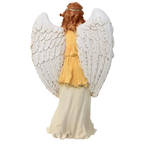 Stehender Engel, Statue, aus bruchfestem Material, für 40 cm Krippe, AUßEN 7