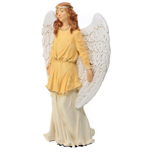 Estátua anjo de pé para Natividade com figuras de 40 cm para exterior matéria inquebrável 3