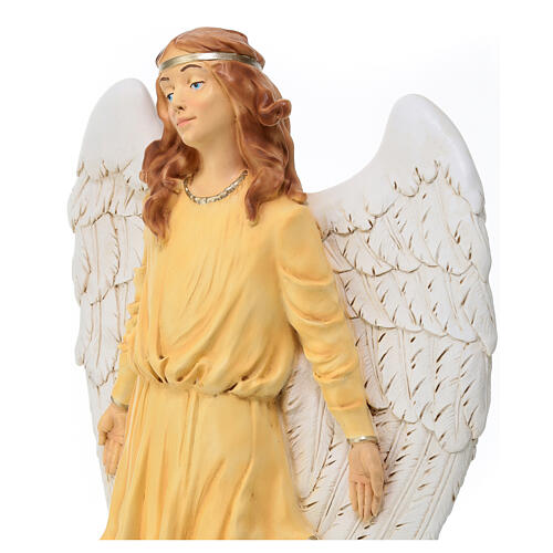 Estátua anjo de pé para Natividade com figuras de 40 cm para exterior matéria inquebrável 4