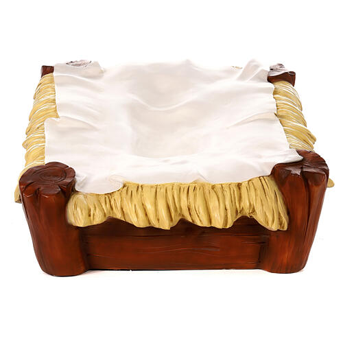 Berço para Natividade com figuras de 110 cm para exterior matéria inquebrável 1
