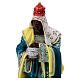 Rey Mago estatua con incienso natividad 30 cm exterior s2