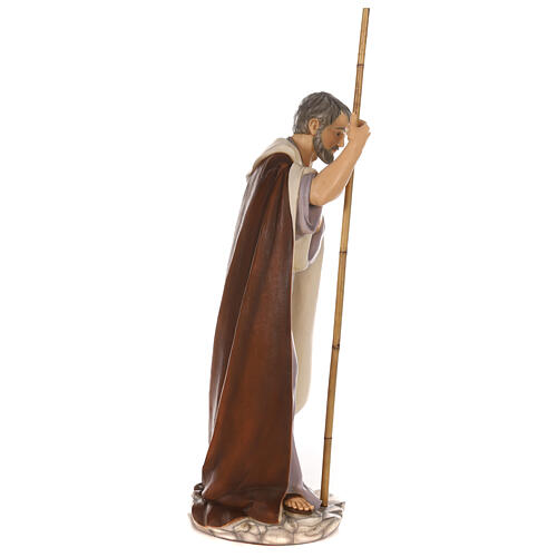 Heiliger Josef, Statue, aus bruchfestem Material, für 110 cm Krippe, AUßEN 6