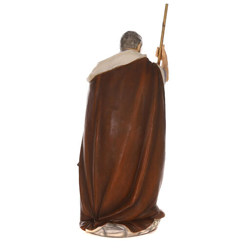 Heiliger Josef, Statue, aus bruchfestem Material, für 110 cm Krippe, AUßEN 8