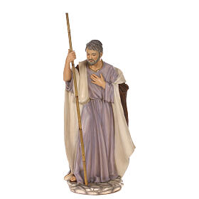 Estátua São José para Natividade com figuras de 110 cm para exterior matéria inquebrável