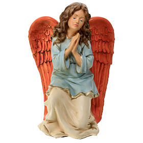 Angel on his knees statue for outdoor Nativity Scene of 40 cm, indistructible material