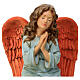 Angel on his knees statue for outdoor Nativity Scene of 40 cm, indistructible material s2