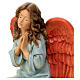 Angel on his knees statue for outdoor Nativity Scene of 40 cm, indistructible material s4
