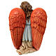 Angel on his knees statue for outdoor Nativity Scene of 40 cm, indistructible material s9