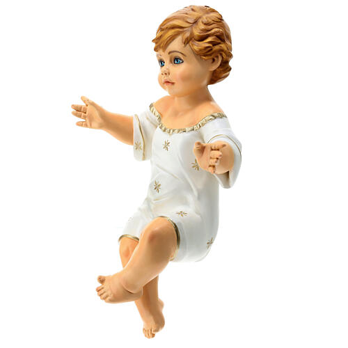 Statua Gesù Bambino patinato materiale infrangibile 110 cm esterno 3