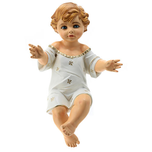Statua Gesù Bambino patinato materiale infrangibile 110 cm esterno 1