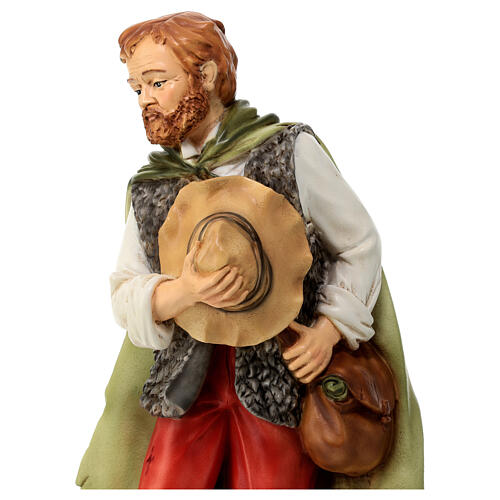 Estatua pastor natividad material infrangible 40 cm exterior 2
