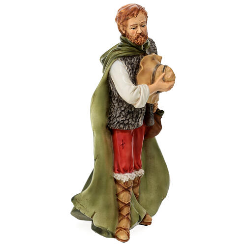 Estatua pastor natividad material infrangible 40 cm exterior 3
