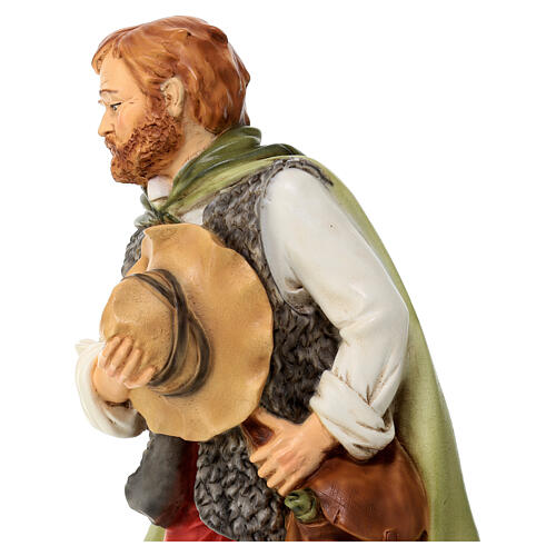 Estatua pastor natividad material infrangible 40 cm exterior 6