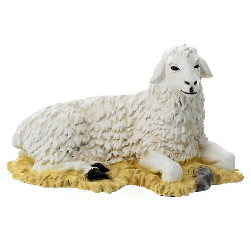 Schaf, Statue, aus bruchfestem Material, für 40 cm Krippe, AUßEN 1