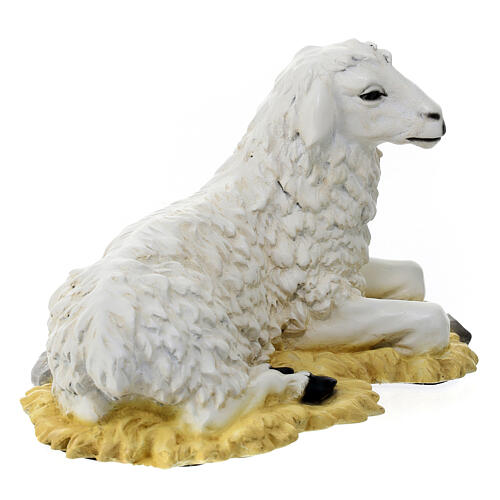Sheep statue for outdoor Nativity Scene of 40 cm, indistructible material 6