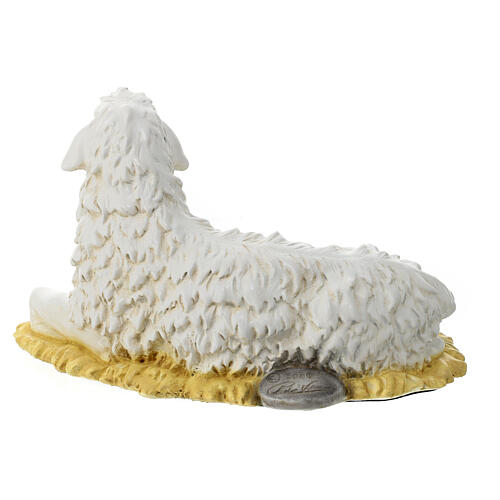 Estátua ovelha para Natividade com figuras de 40 cm para exterior matéria inquebrável 5