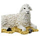 Estátua ovelha para Natividade com figuras de 40 cm para exterior matéria inquebrável s2