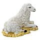 Estátua ovelha para Natividade com figuras de 40 cm para exterior matéria inquebrável s6