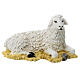 Sheep statue unbreakable material nativity 40 cm outdoor s1