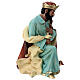 Wise Man with myrrh statue for outdoor Nativity Scene of 40 cm, indistructible material s5