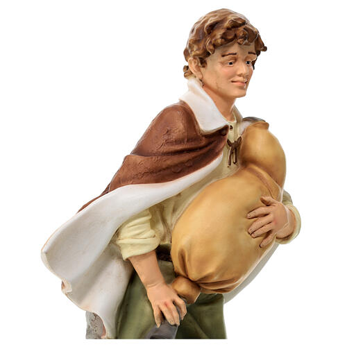 Bagpipe nativity statue unbreakable material 40 cm outdoor 6