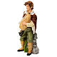Bagpipe nativity statue unbreakable material 40 cm outdoor s3