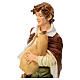 Bagpipe nativity statue unbreakable material 40 cm outdoor s4