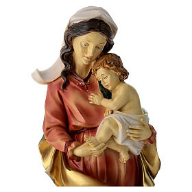 Estatua María Niño Jesús resina belén 30 cm