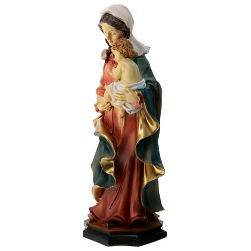 Figura de resina para presépio de 30 cm Virgem com o Menino 4