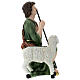 Pastore presepe 60 cm con pecora e bastone vetroresina 40x20x20 cm s4