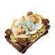Statue of Baby Jesus in the crib for unbreakable Nativity Scene of 30 cm s2