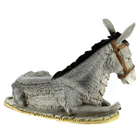 Donkey resin figurine for nativity 30 cm
