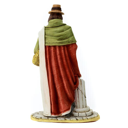 Statua zampognaro Natività infrangibile 30 cm 5