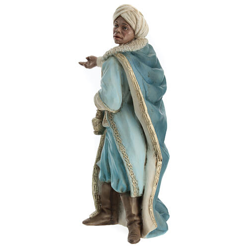 Re magio con incenso presepe resina 21 cm 2