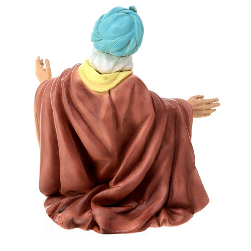 Wise Man with gold, resin statue for 21 cm Nativity Scene 5