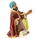 Re magio con oro statua presepe resina 21 cm  s4