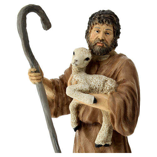 Shepherd figurine resin nativity 21 cm 3