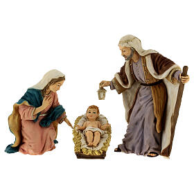 Heilige Familie, 3 Teile, Statuen, aus bruchfestem Material, für 16 cm Krippe, AUßEN