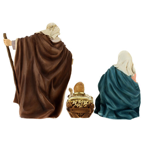 Heilige Familie, 3 Teile, Statuen, aus bruchfestem Material, für 21 cm Krippe, AUßEN 10