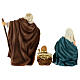 Nativity of 21 cm, unbreakable material, set of 3 s10
