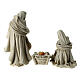 Nativity, set of 3, beige and golden Nativity Scene of 40 cm, unbreakable material s10
