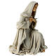 Nativité 3 pcs crèche beige or matière incassable 40 cm s9