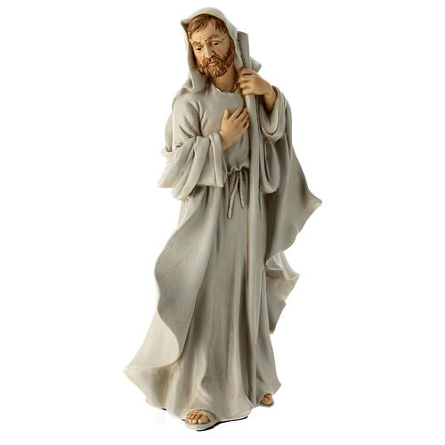 Holy Family set 3 pcs unbreakable material beige gold 40 cm 7