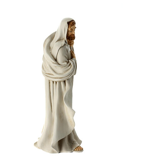 Holy Family set 3 pcs unbreakable material beige gold 40 cm 8