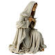 Holy Family set 3 pcs unbreakable material beige gold 40 cm s9