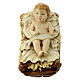 Infant Jesus in his crib, resin statue for 21 cm Nativity Scene s1