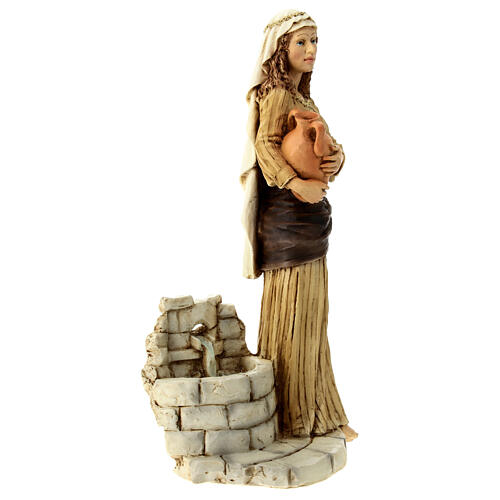 Woman with jar, resin statue for 21 cm Nativity Scene 3