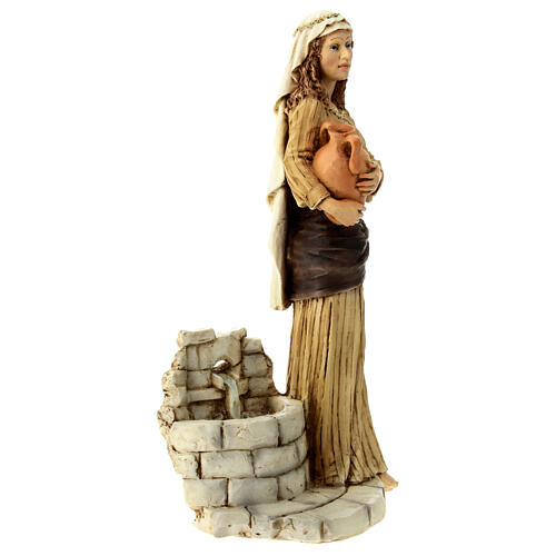 Statua donna con anfora presepe 21 cm 3