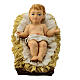 Infant Jesus with crib, resin statue for 16 cm Nativity Scene s1